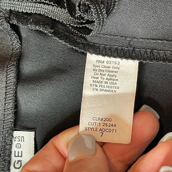 Y2K Rampage Black Mini Dress Floral Embellishment Spaghetti Strap Size 7 - Picture 8 of 11